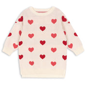 Konges Sløjd Coeur Coloré Duo Pink Lapis Strik Kjole GOTS
