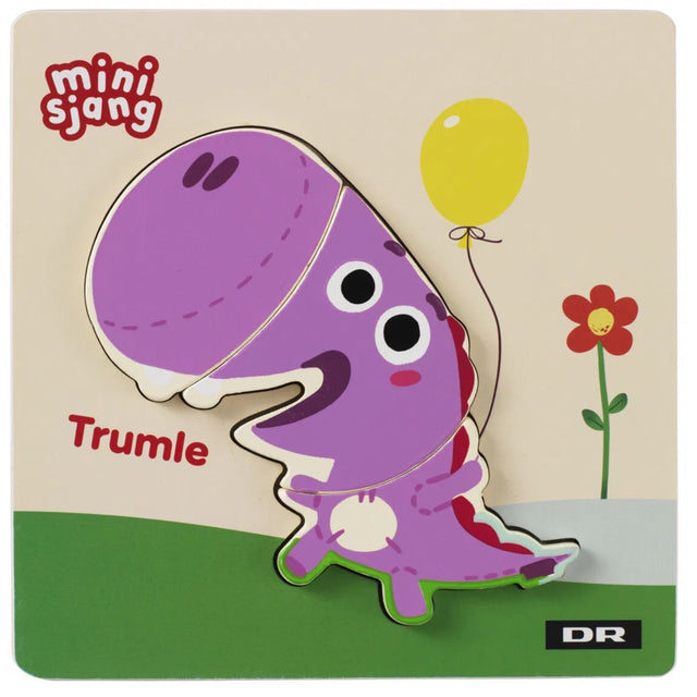 DR Træpuslespil, 3 Brikker, Trumle