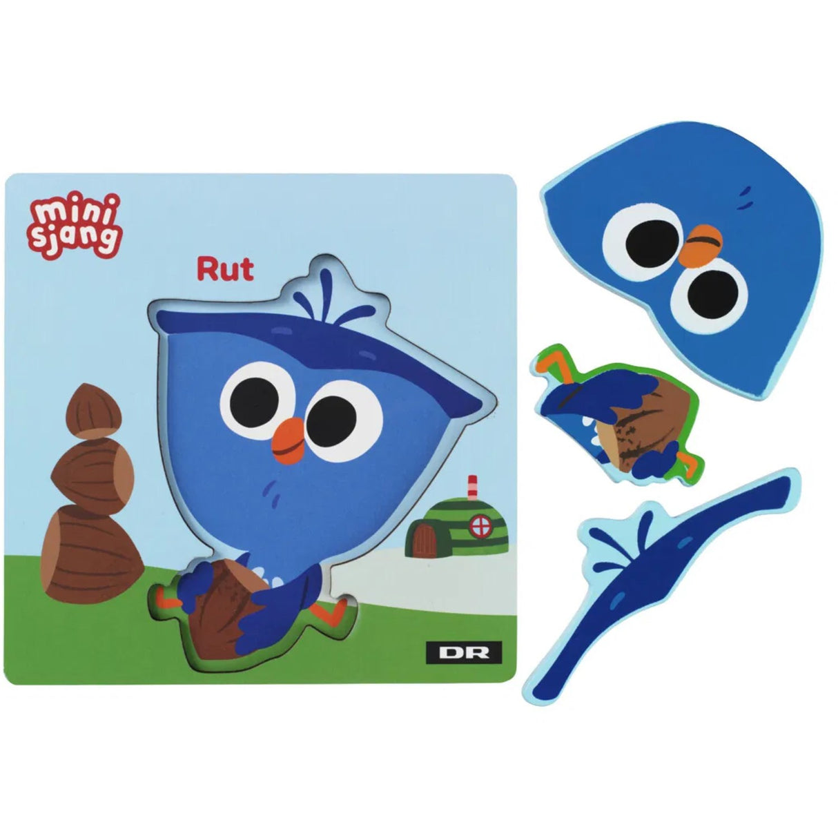DR Træpuslespil, 3 Brikker, Rut