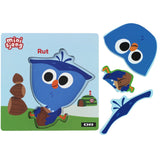 DR Træpuslespil, 3 Brikker, Rut