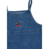 Konges Sløjd x Luksusbaby Denim Blue Magot Strap Kjole GOTS