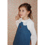 Konges Sløjd x Luksusbaby Denim Blue Magot Strap Kjole GOTS