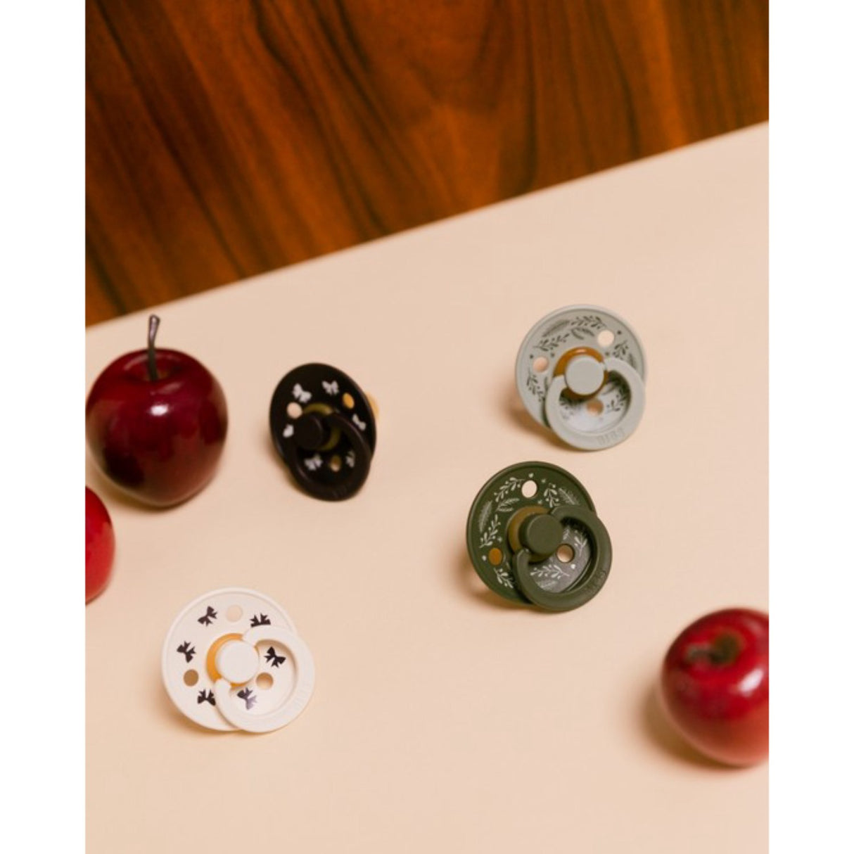 Bibs Ivory/Plum Sut Colour Holiday Sløjfe 2-Pak Latex