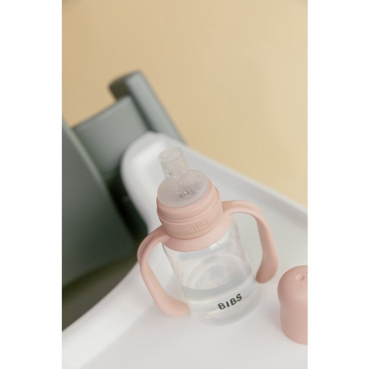 Bibs Blush Baby Sippy Flaske Spout Round Silikone Slow Flow