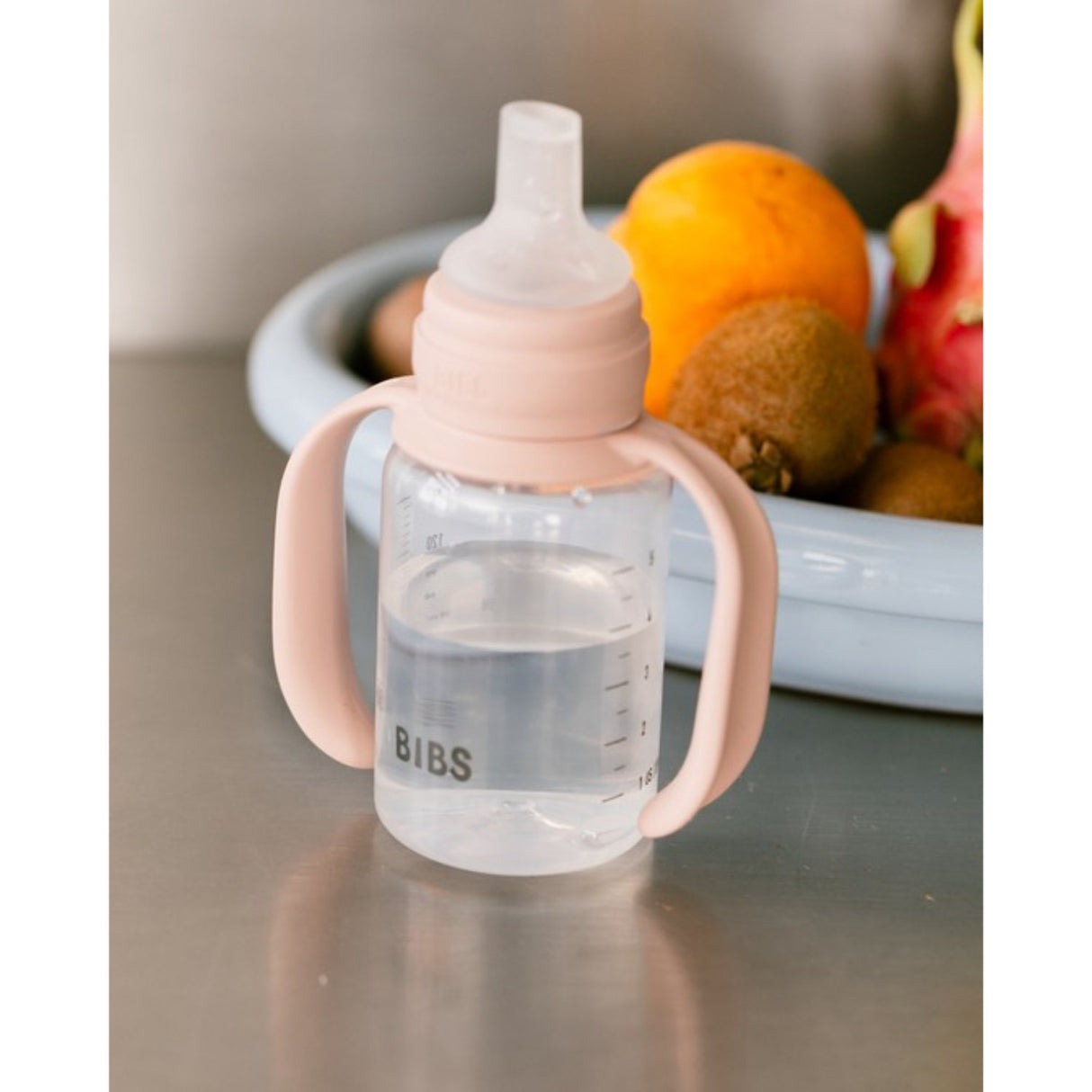 Bibs Blush Baby Sippy Flaske Spout Round Silikone Slow Flow