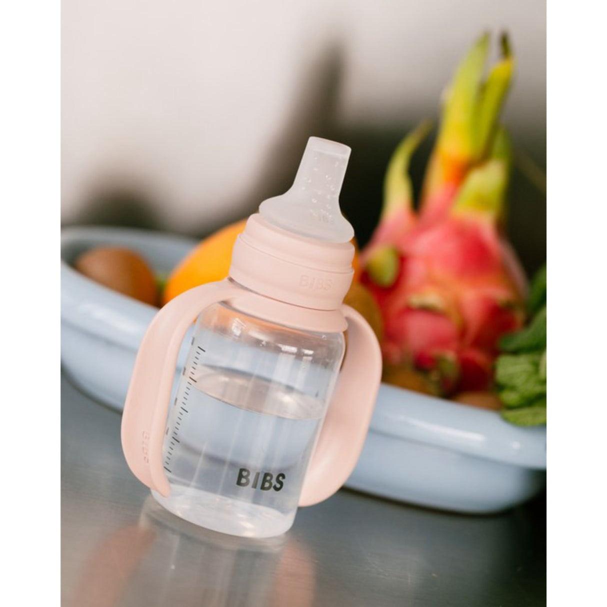 Bibs Blush Baby Sippy Flaske Spout Round Silikone Slow Flow