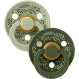 Bibs Sage/Hunter Green Sut Colour Holiday Leaf 2-Pak Latex