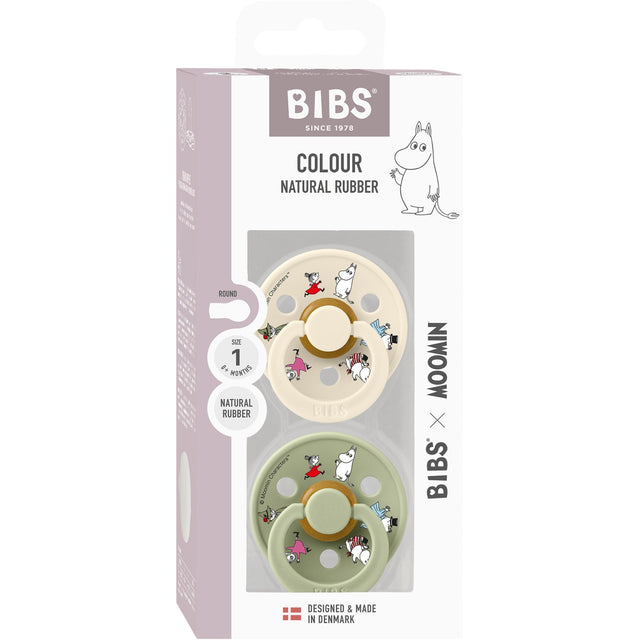 Bibs X Moomin Ivory Mix Sut Colour 2-Pak Friends Latex