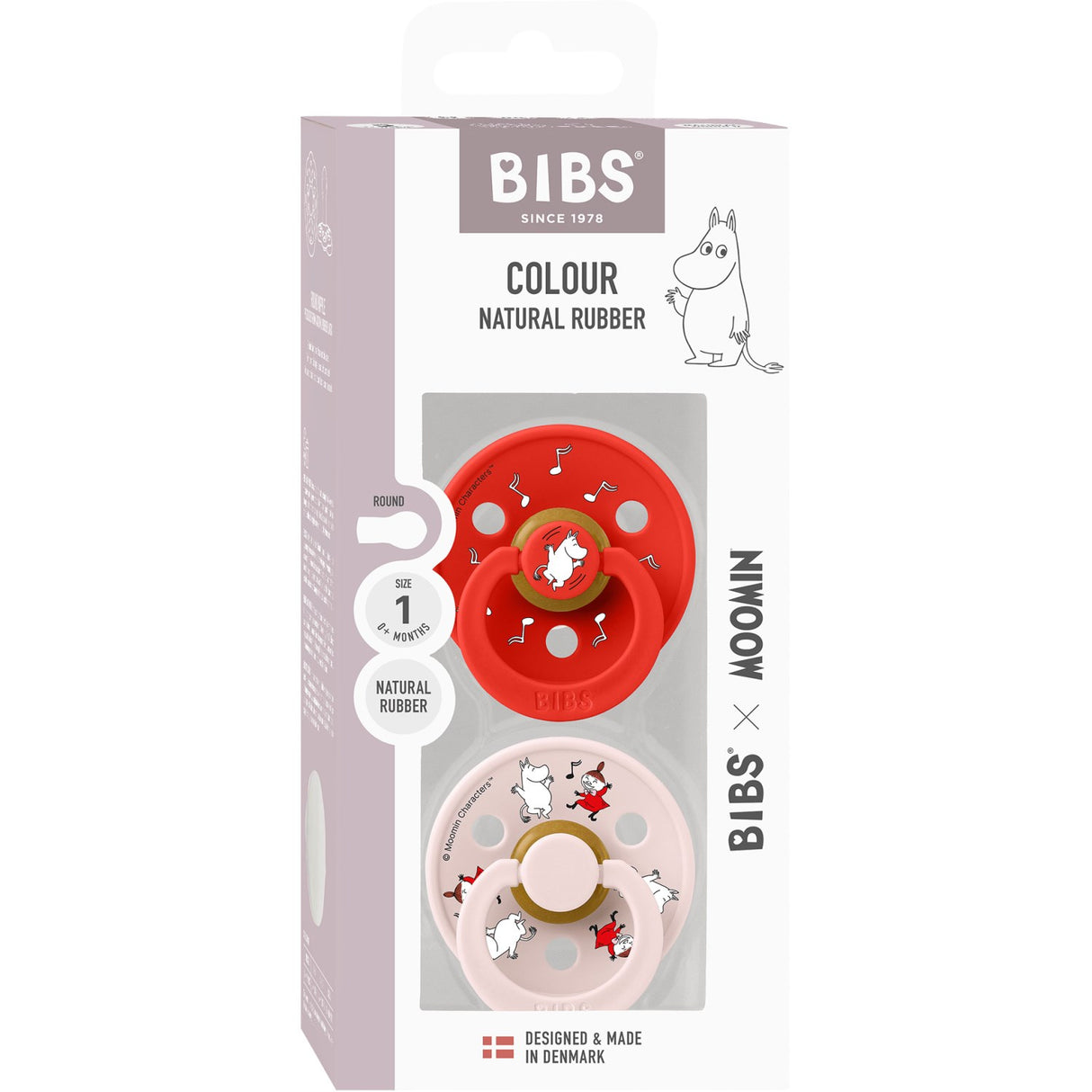 Bibs X Moomin Candy Apple Mix Sut Colour 2-Pak Dancing Latex