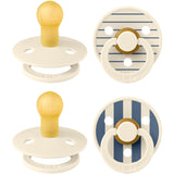 Bibs Pin Ivory Vanilla Mix/Pin Ivory Steel Blue Mix Sut Studio Colour 4-Pak Latex