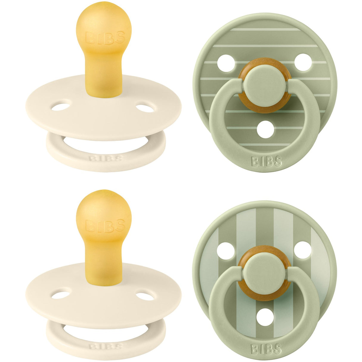 Bibs Pin Ivory Vanilla Mix/Pin Sage Mix Sut Studio Colour 4-Pak Latex