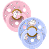 Bibs X Moomin Baby Pink Mix Sut Colour 2-Pak Dreaming Latex
