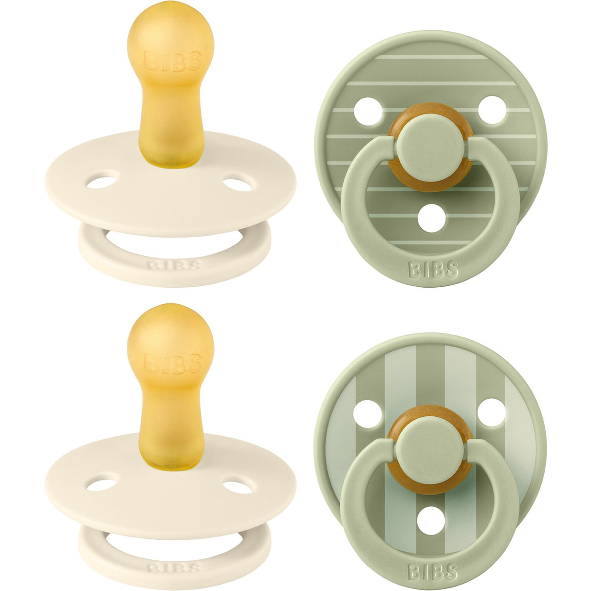 Bibs Pin Ivory Vanilla Mix/Pin Sage Mix Sut Studio Colour 4-Pak Latex