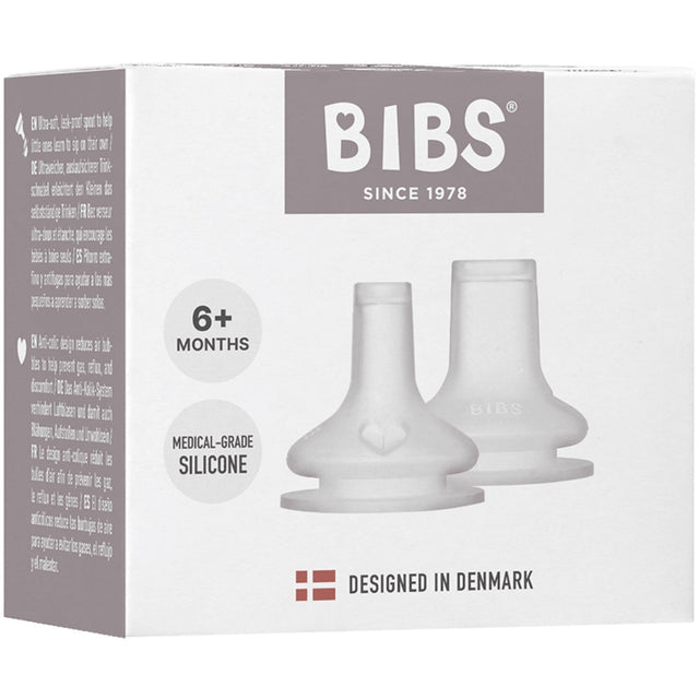 Bibs Baby Flaske Spout Silikone 2-Pak