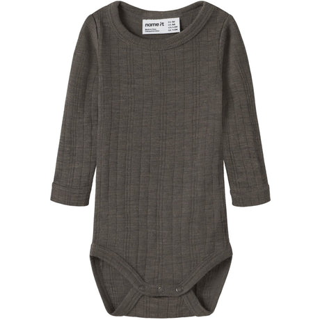 Name It Morel Nbmwang Uld Needle Ls Body Solid Noos