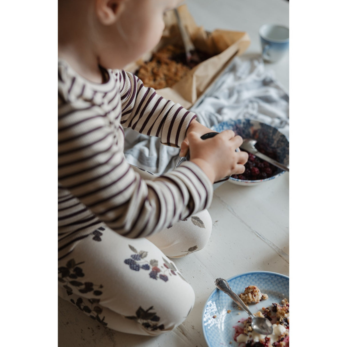 Petit Piao Black Berry Legging Printed