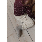 Petit Piao Dark Grape/White Body L/S Flæse Modal Heart