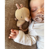 Smallstuff Rose Curry Strikket Rangle Med Silikonering Fugl