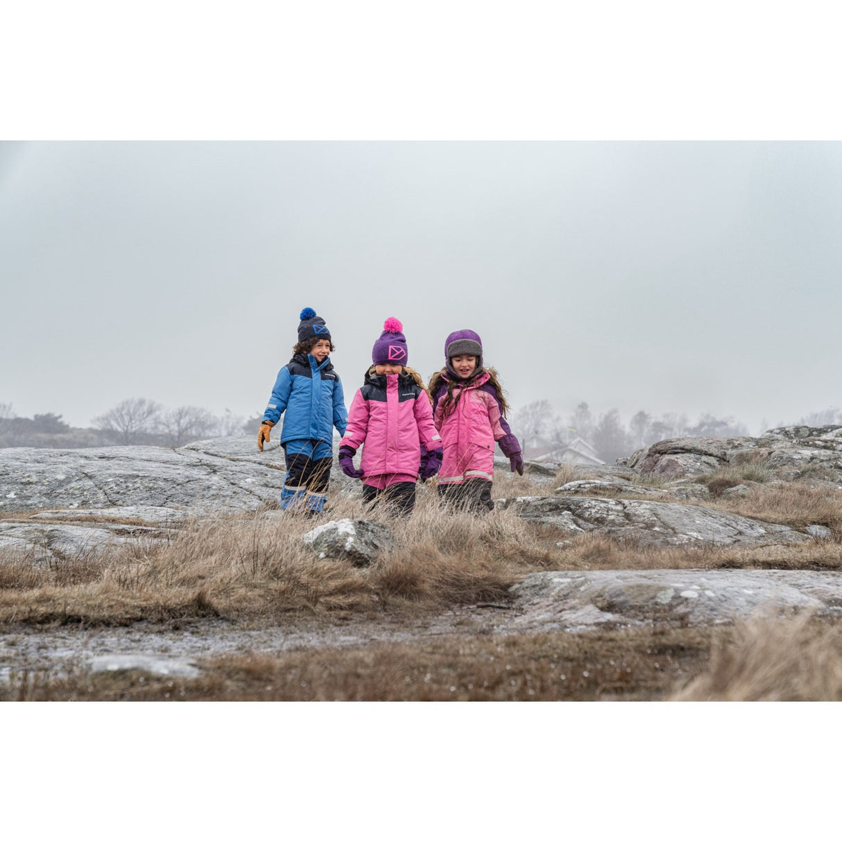 Didriksons Sweet Pink Skare Kids Sæt