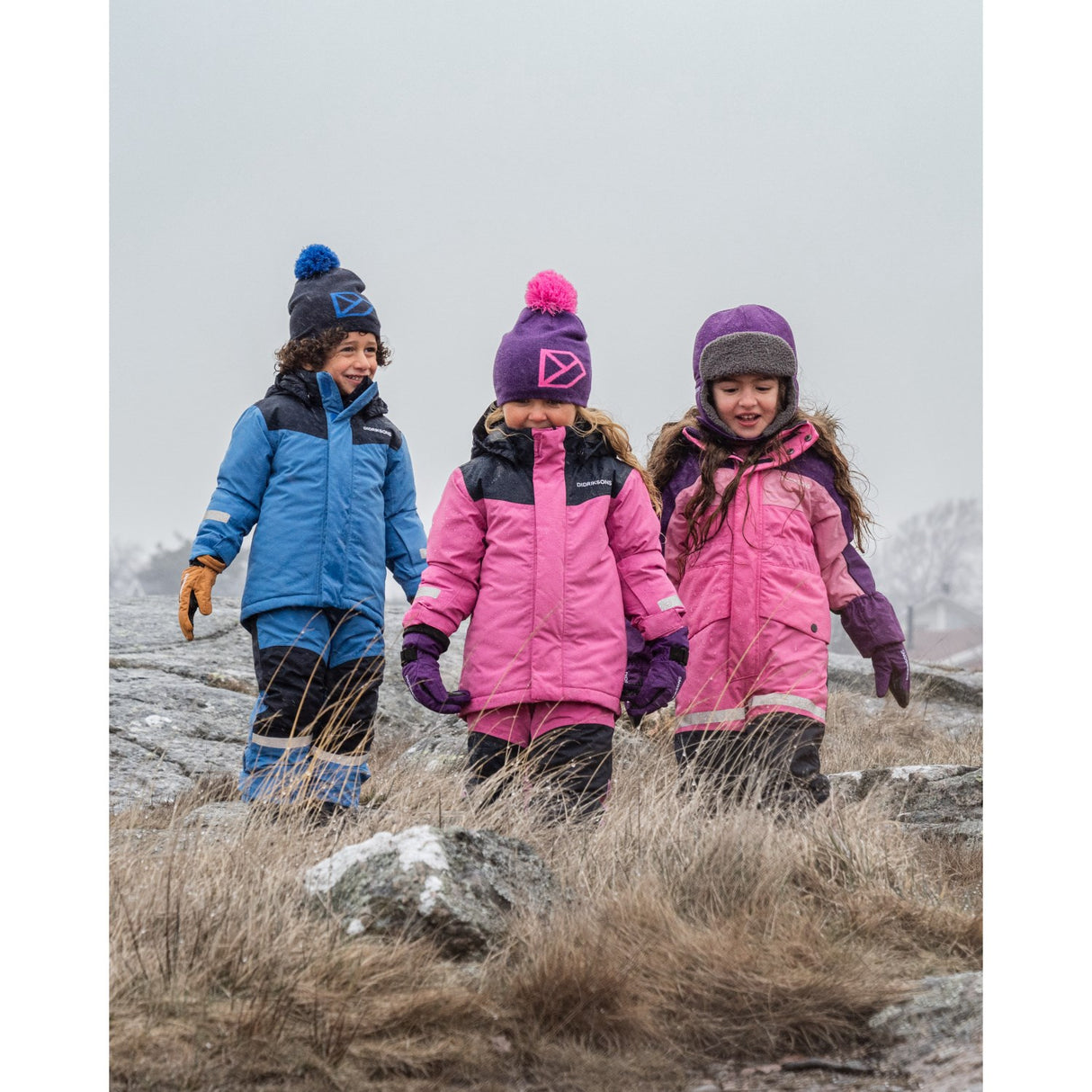 Didriksons Sweet Pink Skare Kids Sæt