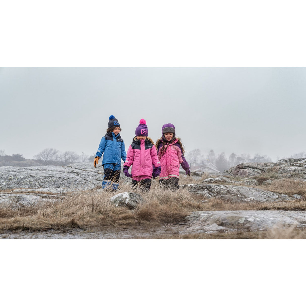 Didriksons Sweet Pink Skare Kids Sæt