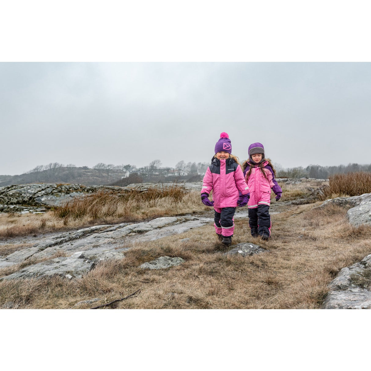 Didriksons Sweet Pink Skare Kids Sæt