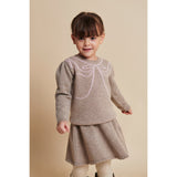 COPENHAGEN COLORS Sand/Bubblegum Comb. Cashmere Sløjfe Deco Bluse