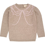 COPENHAGEN COLORS Sand/Bubblegum Comb. Cashmere Sløjfe Deco Bluse