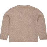 COPENHAGEN COLORS Sand/Lavender Comb. Cashmere Cardigan W. Poplin Sløjfe