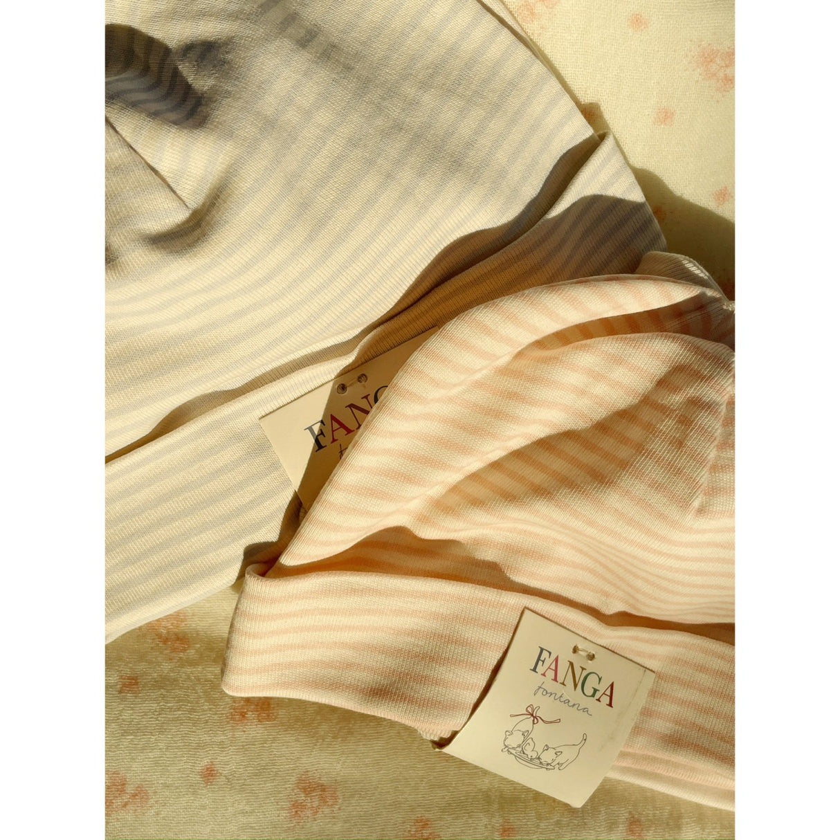 Konges Sløjd Fanga Blush Mix Fio Stripe 2 Pak Beanie OCS