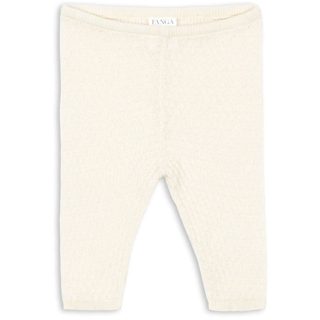 Konges Sløjd Fanga Antique White Venti Pointelle Bukser GOTS