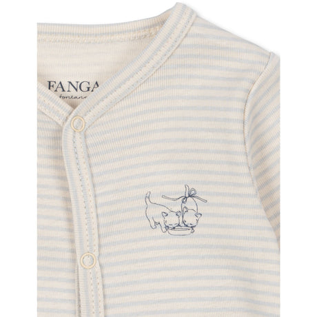 Konges Sløjd Fanga Tea Stripe Gray Dawn Fio Pj OCS