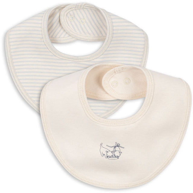 Konges Sløjd Fanga Blue Mix Fio Stripe 2 Pak Hagesmække OCS