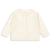 Konges Sløjd Fanga Fontana Antique White Venti Pointelle Cardigan GOTS