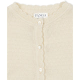 Konges Sløjd Fanga Fontana Antique White Venti Pointelle Cardigan GOTS