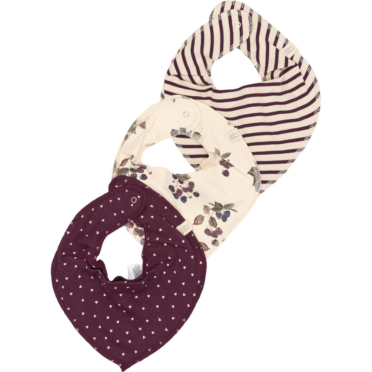 Petit Piao Black Berry Hagesmæk Modal 3 Pack