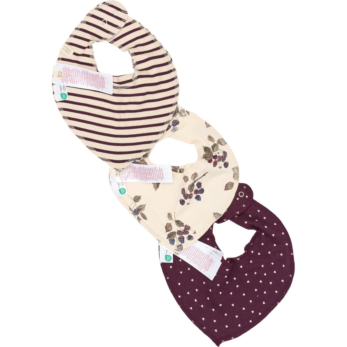 Petit Piao Black Berry Hagesmæk Modal 3 Pack