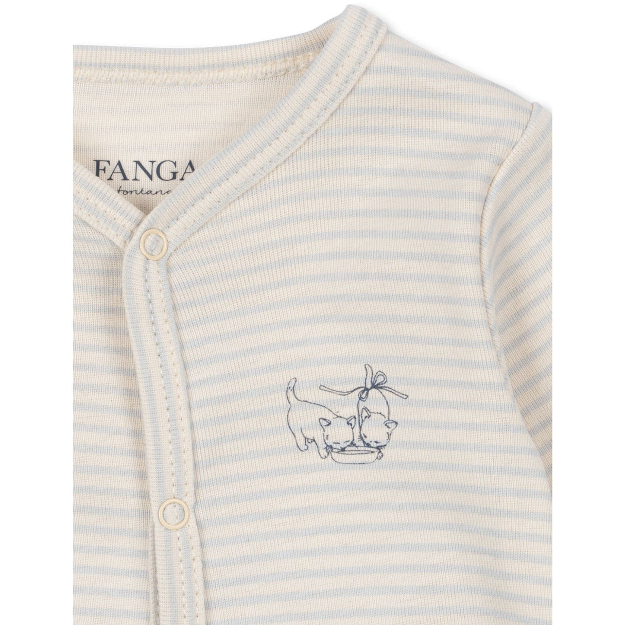 Konges Sløjd Fanga Fontana Tea Stripe Gray Dawn Fio Pj OCS