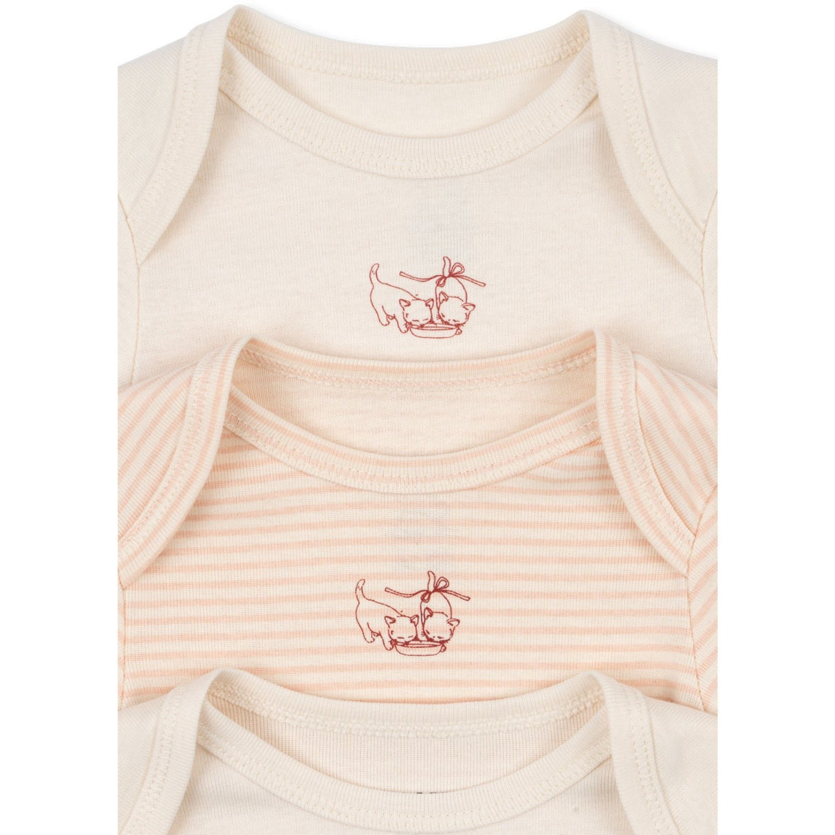 Konges Sløjd Fanga Fontana Blush Mix Fio Stripe 3 Pak Ls Body OCS