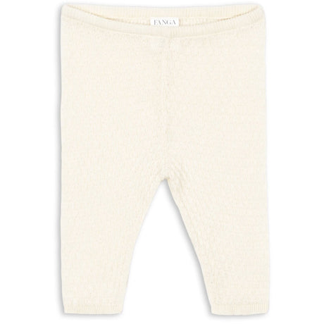 Konges Sløjd Fanga Fontana Antique White Venti Pointelle Bukser GOTS