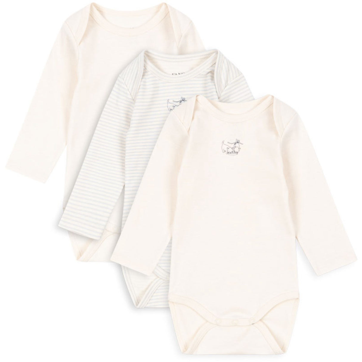 Konges Sløjd Fanga Fontana Blue Mix Fio Stripe 3 Pak Ls Body OCS