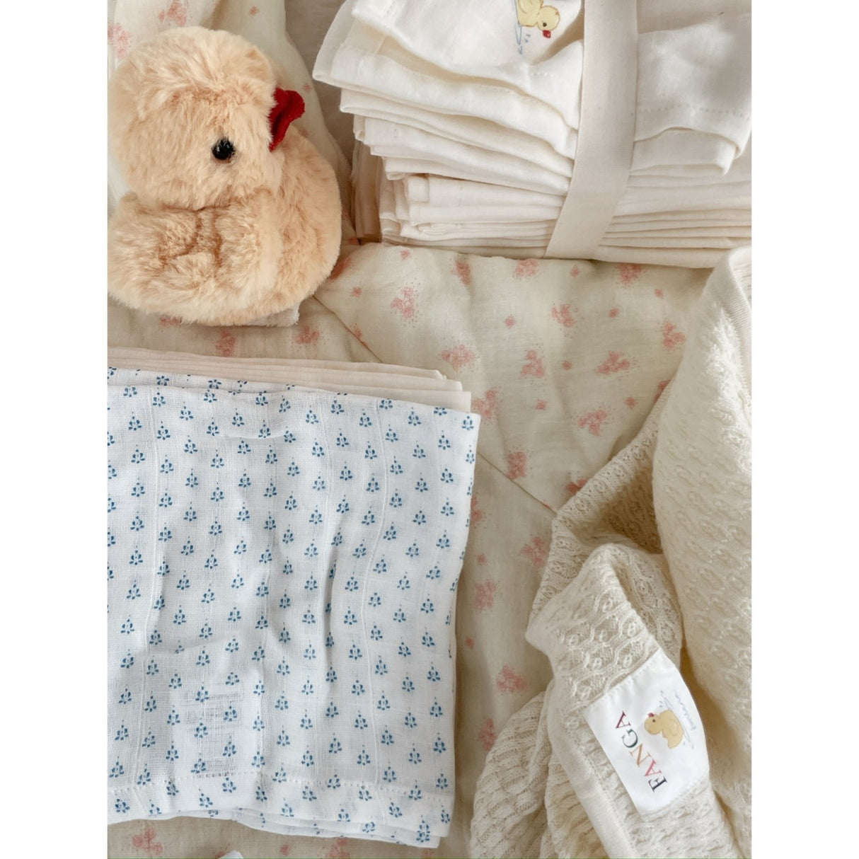Konges Sløjd Fanga Fontana Punto Blu Bellini 3 Pak Muslin Cloth GOTS