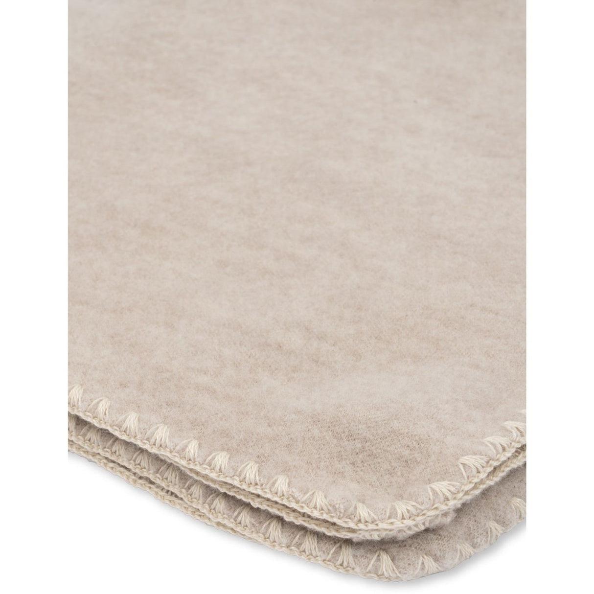 Konges Sløjd Fanga Fontana Oatmeal Melange Erba Uld Fleece Baby Tæppe