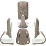 Alecto White/Taupe Video Babyalarm 2,4 Tommer Farve Display