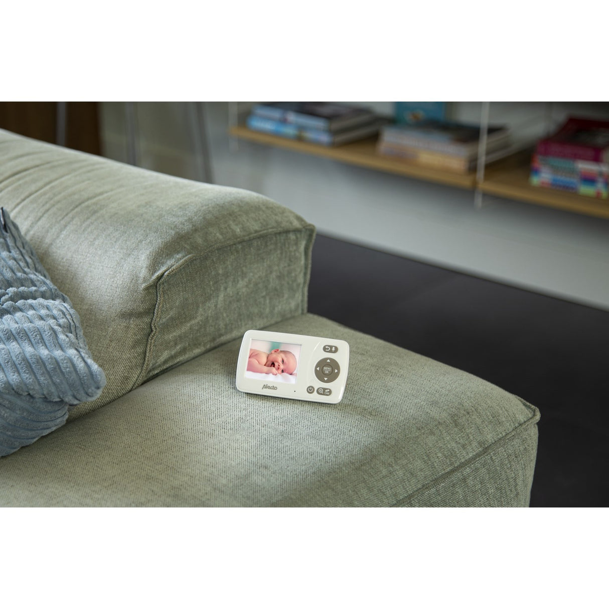 Alecto White/Taupe Video Babyalarm 2,4 Tommer Farve Display