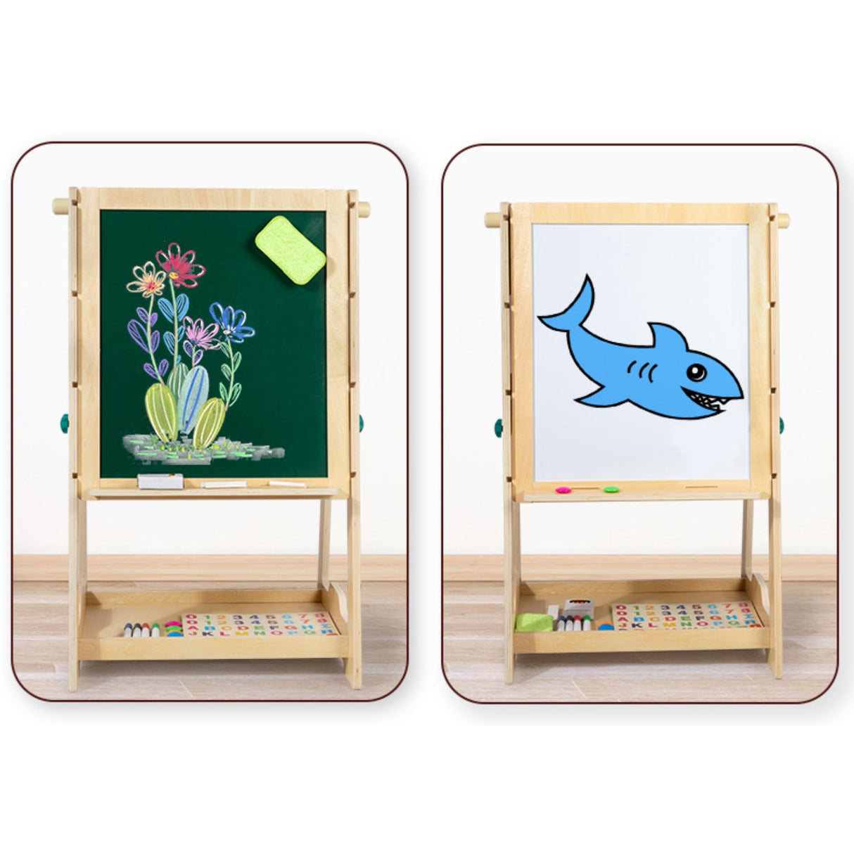 HEMMINGSEN Kids Natur Multifunktionelt Skrivebordsæt