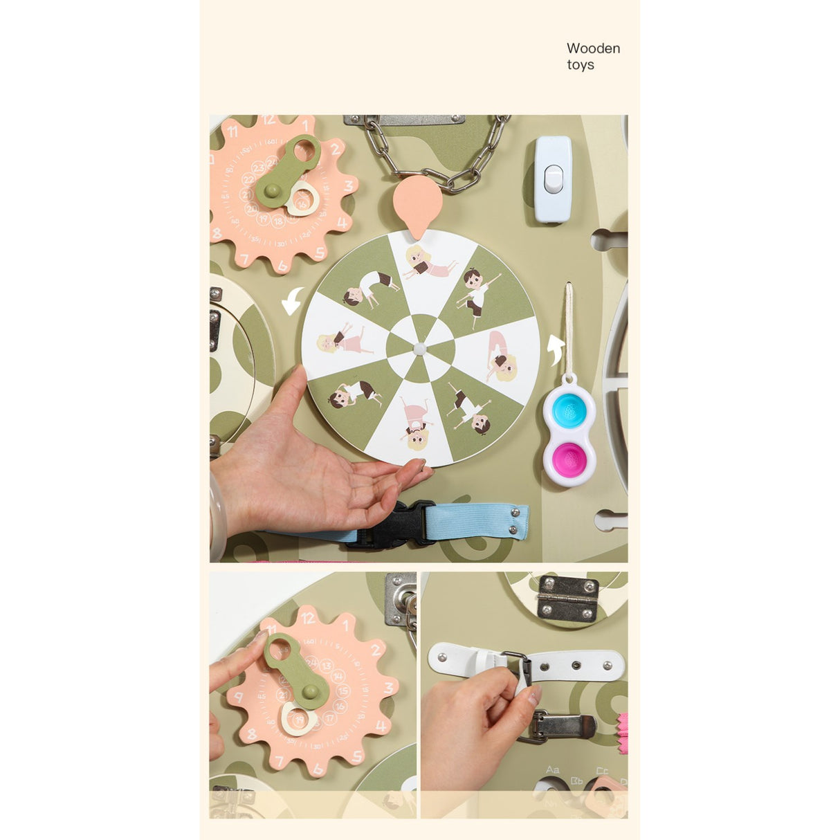 HEMMINGSEN Kids Grøn Langhals Aktivitetstavle