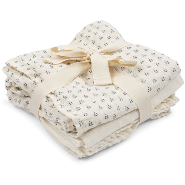 Konges Sløjd Fanga Fontana Punto Blu Bellini 3 Pak Muslin Cloth GOTS