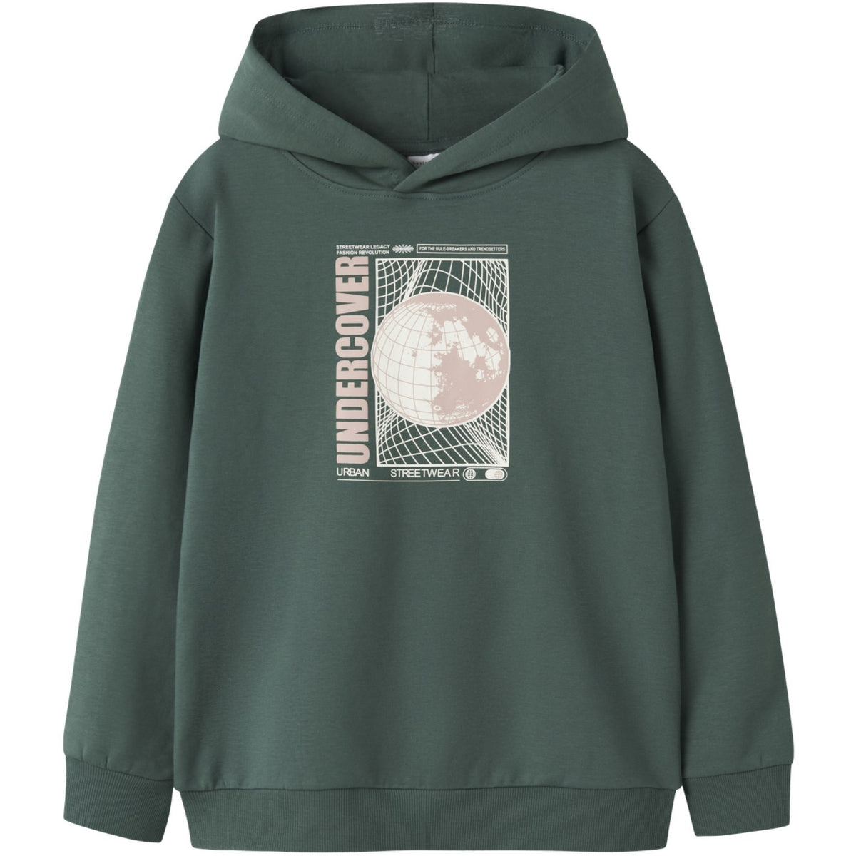 NAME IT Felpa Con Cappuccio Bambino Black/Print:Generation - 95% Cotone Biologico, 5% Elastan