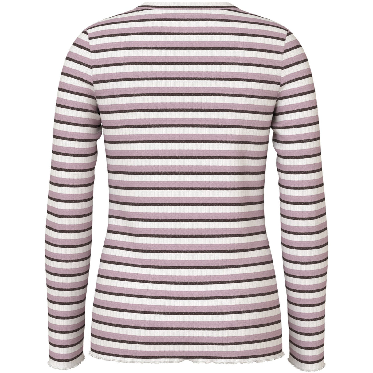 Name It Cloud Dancer Seal Brown + Keepsake Lilac Nkfvemma Glitter Ls Slim Top